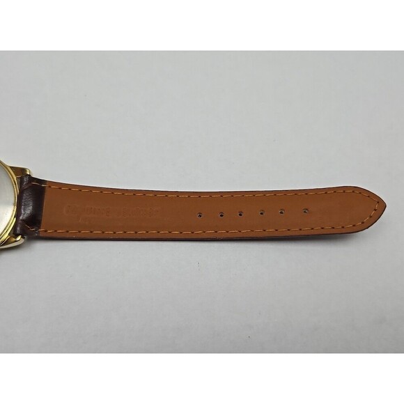 Timex Easy Reader Date Indiglo Gold Tone 35mm Quartz Watch New Battery WR 30M - Picture 13 of 15